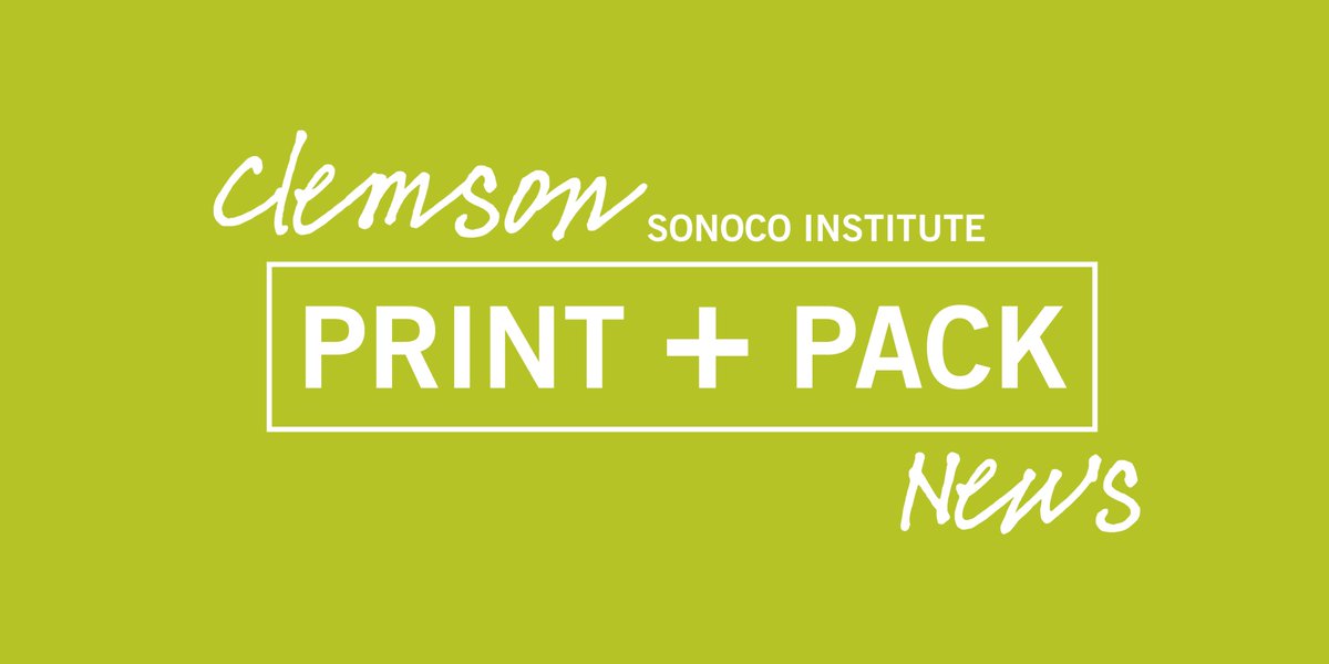 SonocoInstitute's tweet photo. April newsletter online now! ➡️ https://t.co/VHYE5VcCJ8
• @SonocoFRESH director announced
• #VR demo at #INFOFLEX2019
• @ClemsonTAGA wins award
• #Packaging students compete in #48HourRepack
• New @ClemsonGC scholarships
• Upcoming @SGIA_Community color event... & more! https://t.co/rk1gacNu1r