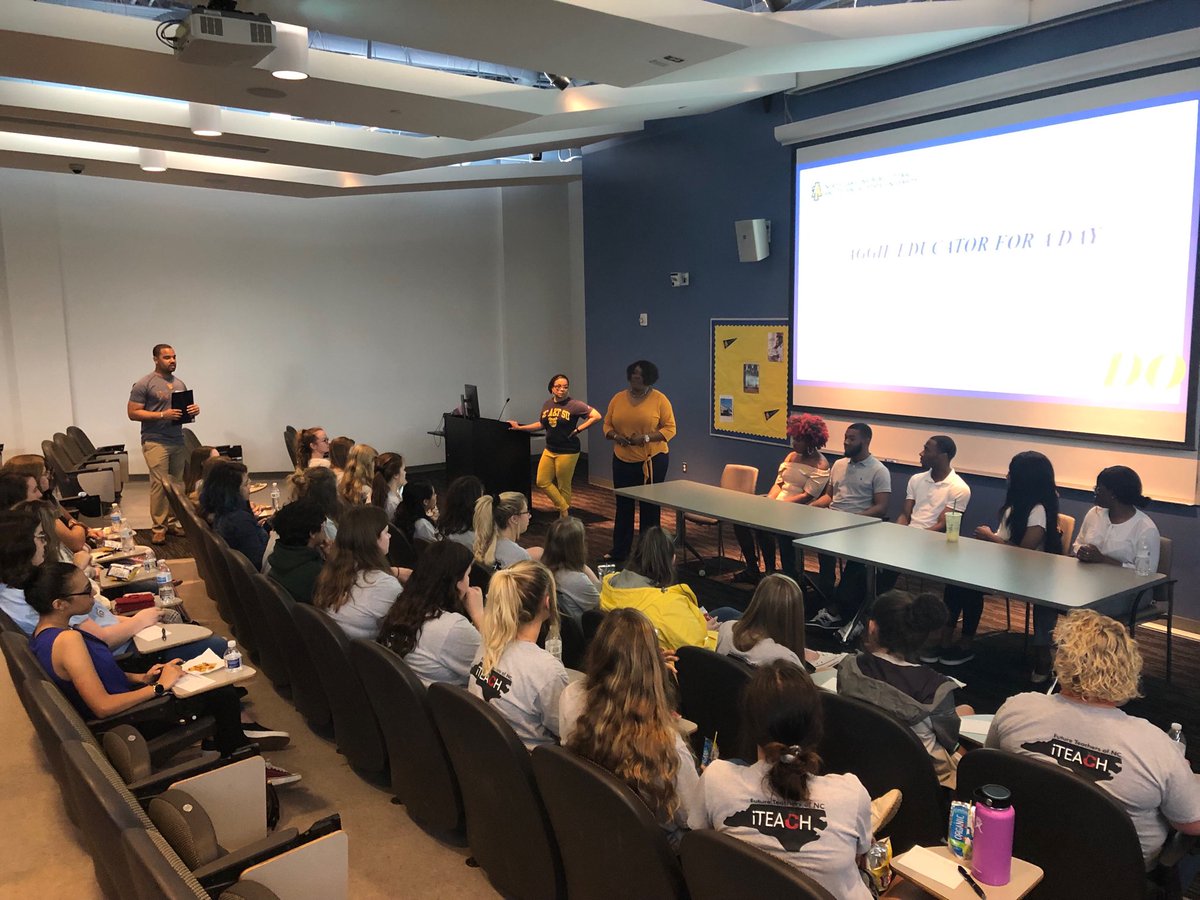 DrNakeshiaW's tweet photo. Welcome @WCPSS and @DavieCountySch #FutureTeachersofNC to @ncatsuaggies Aggie Educator For A Day at #NCAT @_BKWilliams @webbofmath @ncatcollegeofed @Ndobbins6 #futureteachersnc #aggieseducate #aggieslead https://t.co/6MsBdUPPme