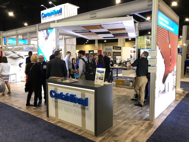 CertainTeed's tweet photo. Will we see you at #INTEX19? Join us for a look at our new and growing product portfolio, hands-on demos and our NEW No-Coat Pro automatic drywall corner machine. 📍Booth 537 https://t.co/kkrU0S7X68