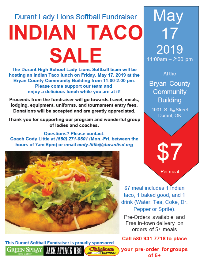 Durant Lady Lion softball