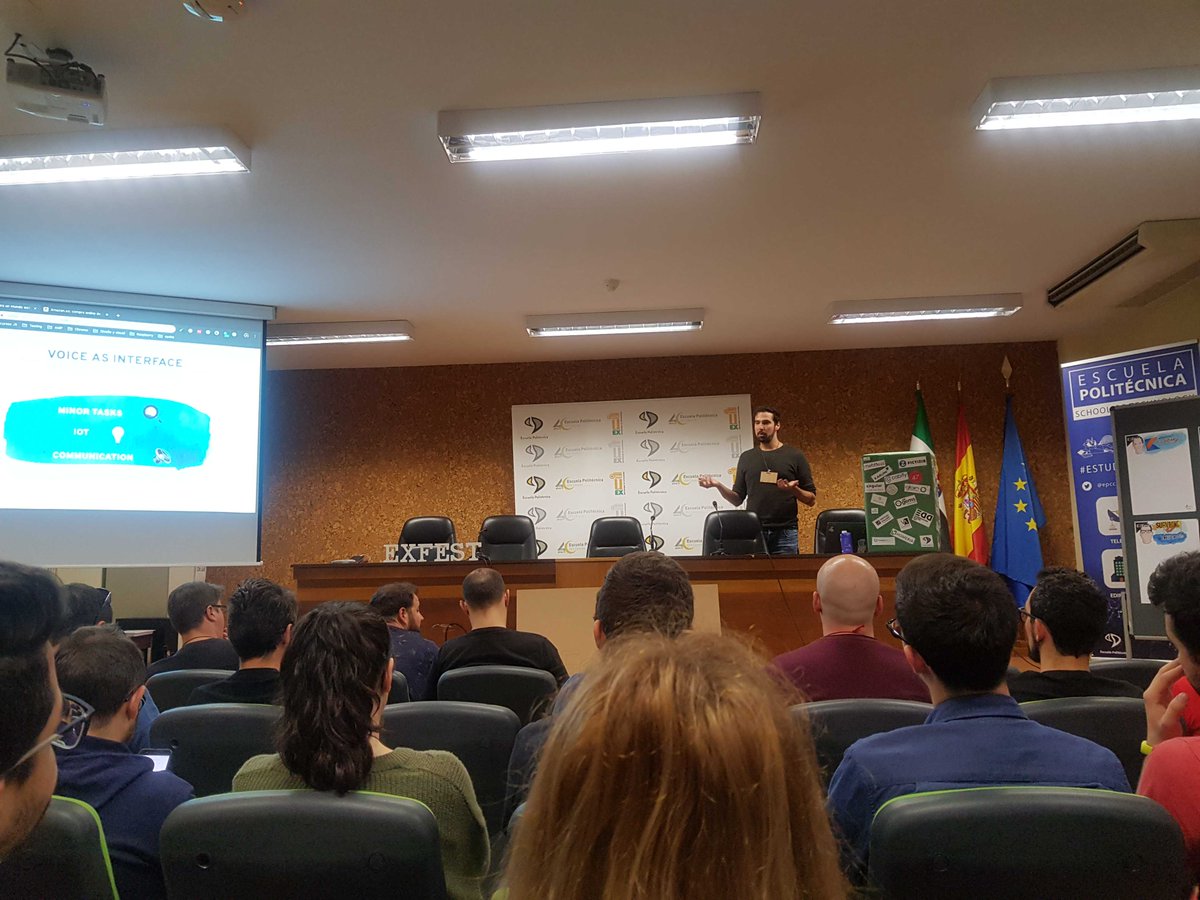 Ya ha comenzado en cáceres una nueva edición del <a href="/ExfestTech/">Exfest</a> #exfest19 en #Cáceres patrocinada por nosotros. Are you a developer? aquí os esperamos!🖐️ #youarethekey #venteaMobbeel