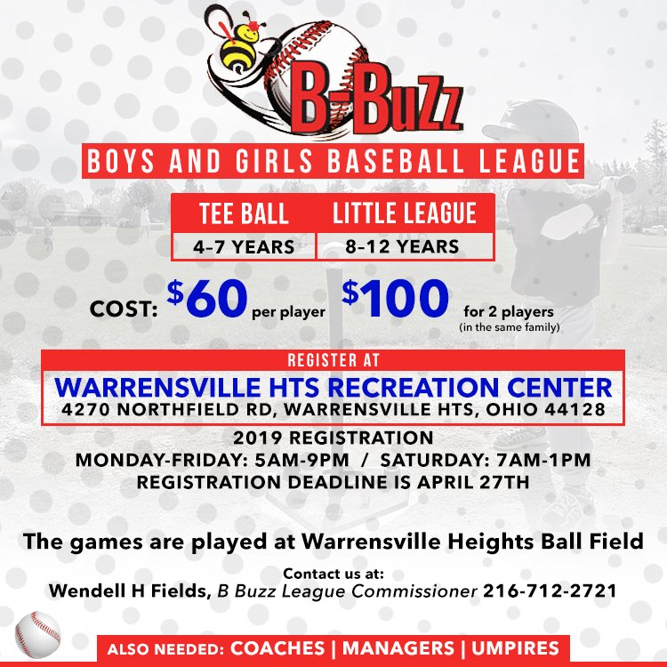 whcs_tigers's tweet photo. There is still time to register your child in the B-Buzz Boys and Girls Baseball League! This co-ed league has options for Tee Ball and Little League for scholars ranging in age of 4 to 12 years old. Registration is open until Saturday, April 27th at 1PM βΎ #TigerPride #WHCSDWay https://t.co/01MyZXUOyi