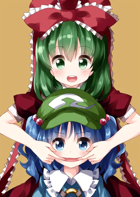 #深夜の真剣お絵描き60分一本勝負 鍵山雛 河城にとり 
