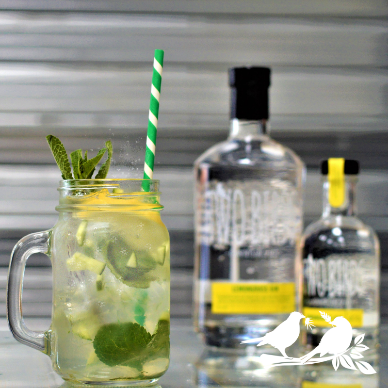Try this refreshing taste of Spring with our Lemongrass Spritz. In a glass pour 50 ml Lemongrass Gin, add 1 tsp honey (dissolved in the gin) a squeeze of fresh lemon juice, 5 mint leaves, diced cucumber, ice &amp; top with soda water. It's so easy to make. 
#cocktail #gin
