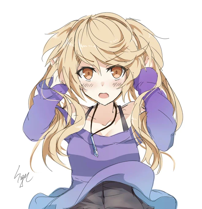 髪型を変えられたメタトロンちゃん 