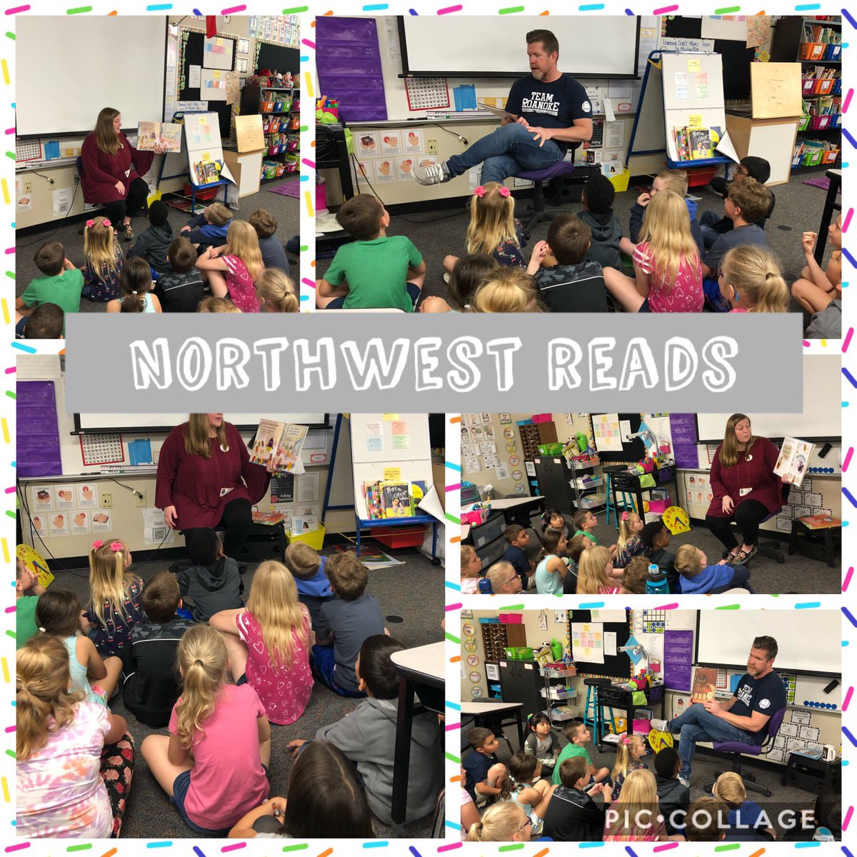 KasyMorgan01's tweet photo. @RoanokeRangers @Roanoke1stGrade  We had some amazing readers today during Northwest Reads!!! Our classroom was filled with so much excitement, laughter and fun!!! https://t.co/C9oXzAGA9c
