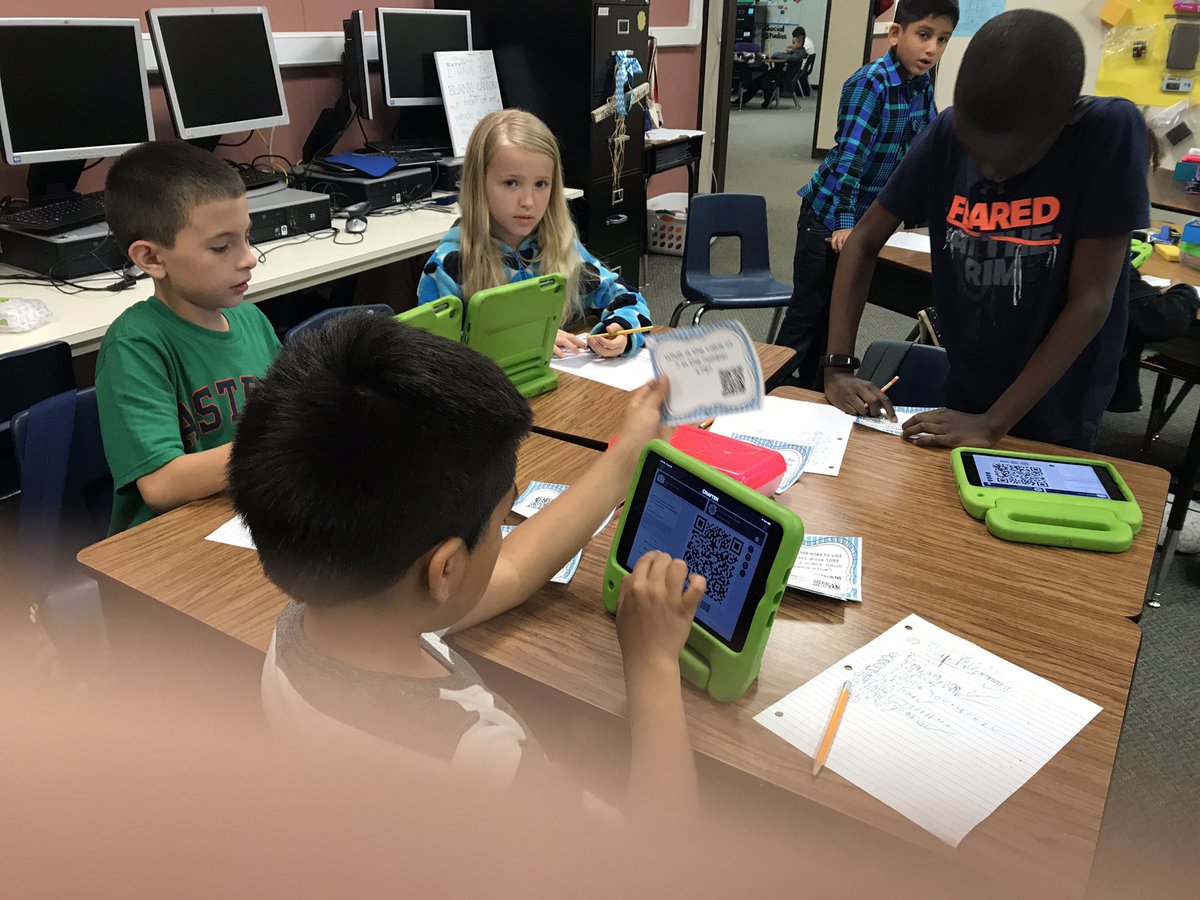 BaxRhonda's tweet image. STAAR review using a QR reader makes Math more fun @GreenwoodKISD @KleinISDMath #engagingmath
