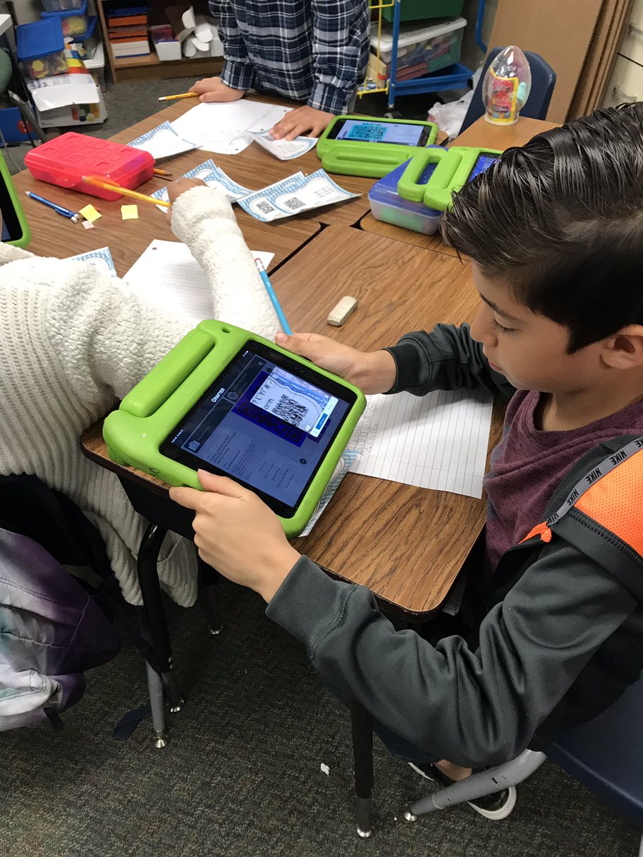 BaxRhonda's tweet image. STAAR review using a QR reader makes Math more fun @GreenwoodKISD @KleinISDMath #engagingmath