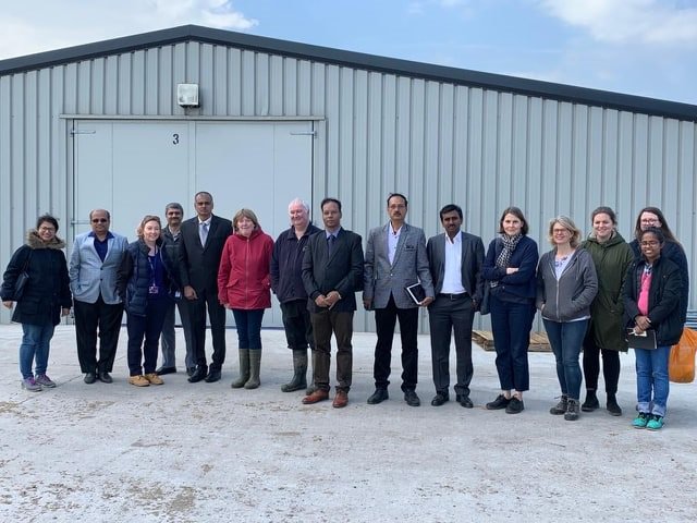 AMR_DARPI's tweet photo. The DARPI team visiting a UK broiler farm and trying out some sampling techniques on the farm. https://t.co/dT3tyQJ8Ia