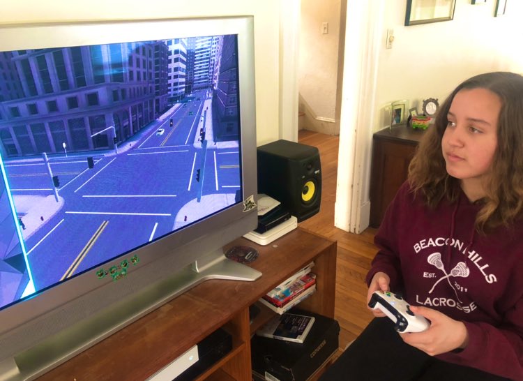 BrePWBZ's tweet photo. Learning to drive on @Xbox ?! YUP! Tune in Monday morning to see the latest #PittsStop, your teen really can practice right in the living room!!! @wbz https://t.co/P9lnmzROhE