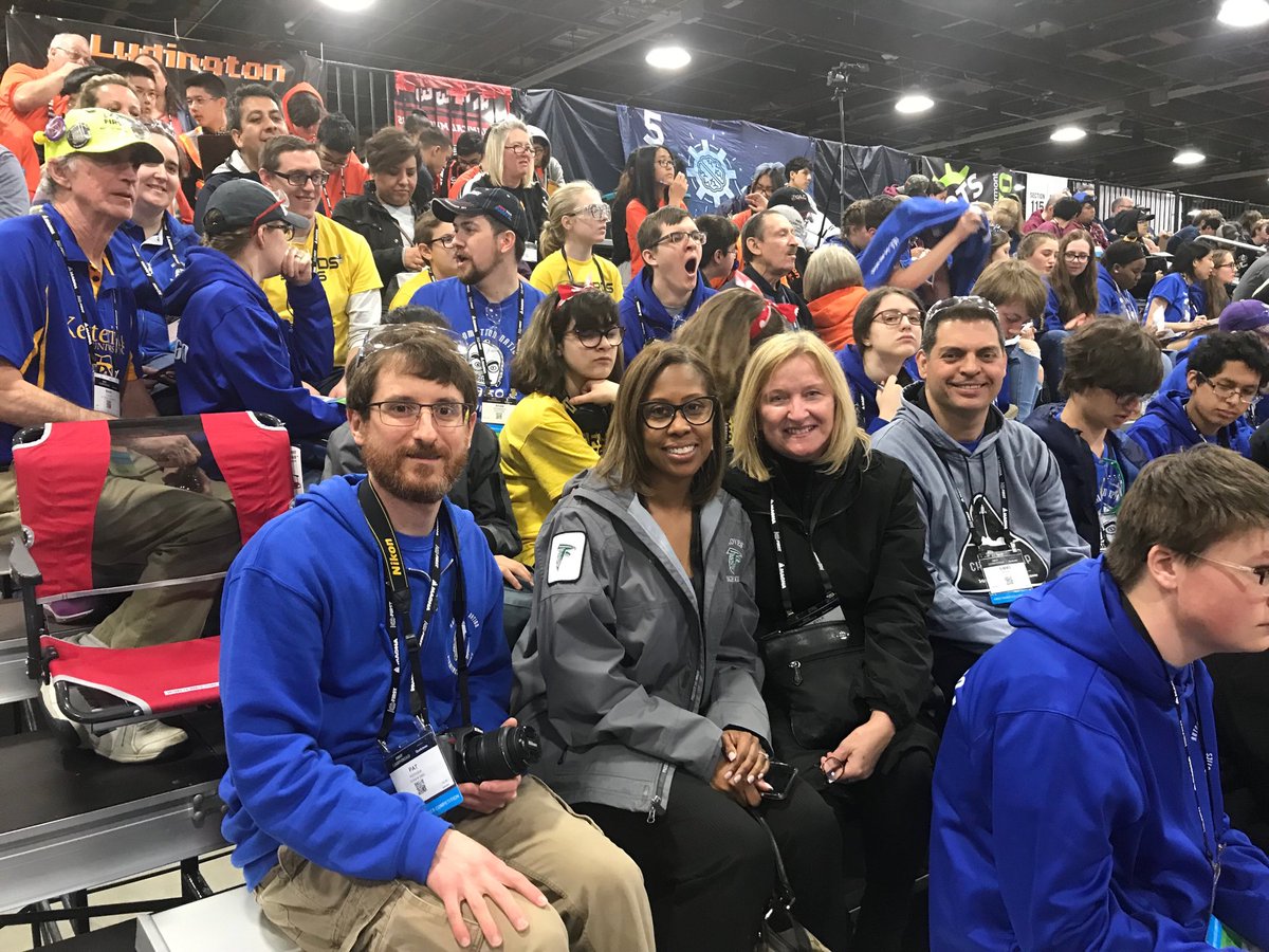 SeaholmPpal's tweet image. Robotics World Finals at Cobo Hall! BPS Unified team!