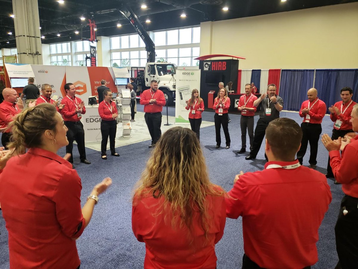 HiltiNAmerica's tweet photo. Our team is ready for another great day at #INTEX19! Be sure to swing by #Hilti booth 901 today to check out our latest interior finishing tools and solutions. @AWCI_INFO #AWCI19 https://t.co/ZVu2nO3Diq