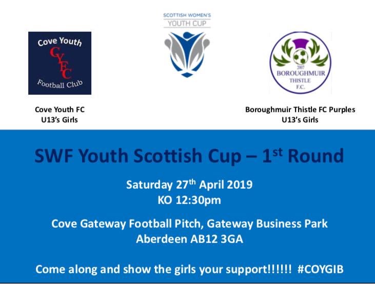 coveyouthgirls's tweet photo. Tomorrow our u13’s start their #swfsc campaign. Come along and support the stars of tomorrow! #coygib @CoveYouthFC https://t.co/p2iZ2ABtJ9