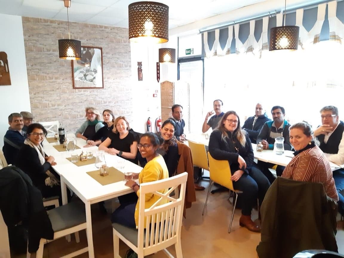 Its was not all work at the recent Liverpool meeting, we had a very nice group dinner at a local Ethiopian restaurant.