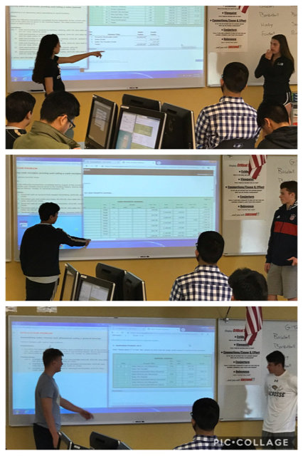 Student-led demos in Accounting...yet another way to own the reinforcement of class material, and hone those collaboration and communication skills too!  #ghscommunity