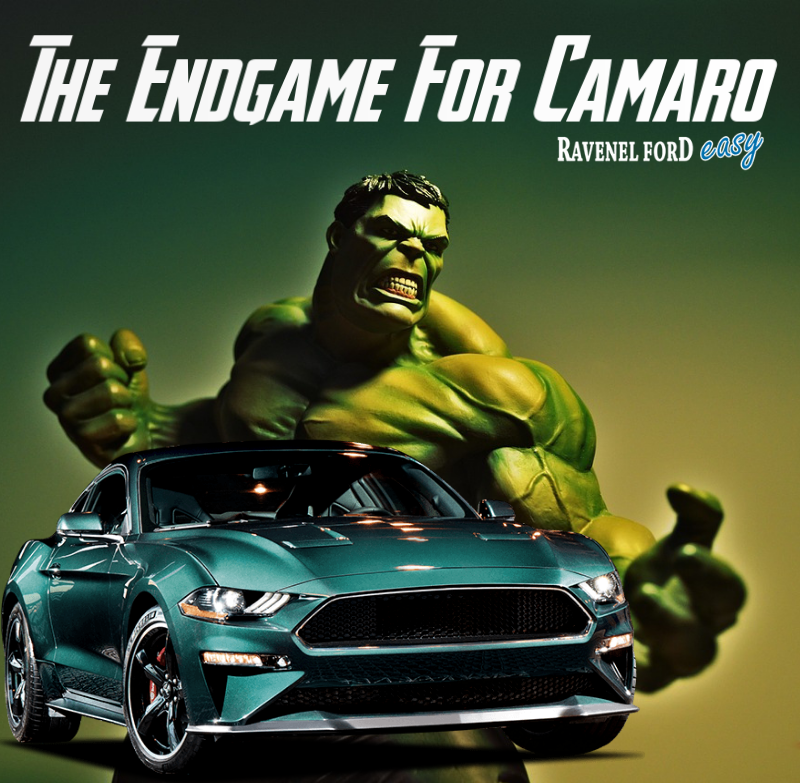 RavenelFord's tweet photo. Our 2019 @FordMustang Bullitt is the ENDGAME! Have you seen #AvengersEndgame yet? #Avengers #chs #Mustang https://t.co/5sAdiDfANP