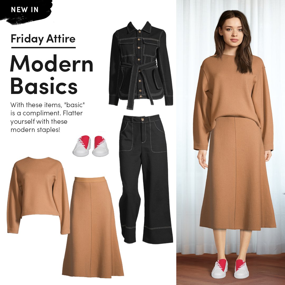 attire_app's tweet image. 💥NEW IN💥 - Sets are all the rage, as is beige – and black with white topstitching. These pieces are sure to be Spring staples!
#staples #modernbasics #beige #black #attire #looklet