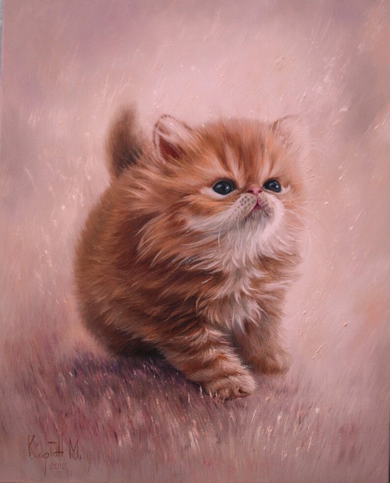 Human__Brother's tweet photo. An original cat oil painting. 
Artist Nicholas Kaftan. 20 x 23 inches (50 х 60 sm.)
Materials: Canvas, Oil paint, Varnish.

You can v... https://t.co/2ALqzgKm45