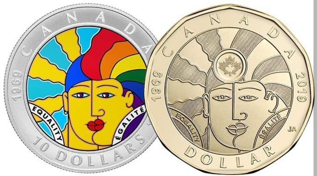 This week in Canada the Equity Coin was released, celebrating 50 years of the decriminalization of homosexuality in Canada. We are incredibly proud of our dear friend @joebrockaverage who is the artist behind the coin of inclusion. #loveislove