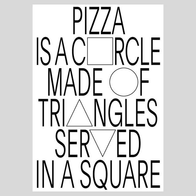 i_____________a's tweet photo. N° 20: The most important thing I’ve learned is, that pizza is a circle made of triangles and served in a square.⁣⠀
Animated poster by Daniel Wenzel @wnzldnl, @dia_studio.⁣ https://t.co/KGkn3ZjwoB https://t.co/bEotCCDo55