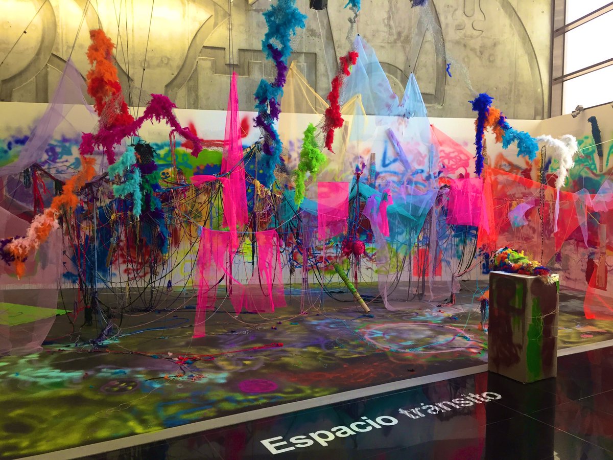 marrebola's tweet photo. En el descanso para el café, gracias a @SentidoGourmet_ , obligada visita a la intervención de @fundacion_cedes en #EspacioTránsito con “Somos Arte” https://t.co/5eGowBCLdN