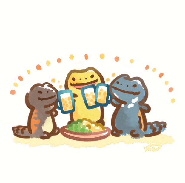 「おつかれさまでした! 」|ツク之助◆はちゅこっと4のイラスト