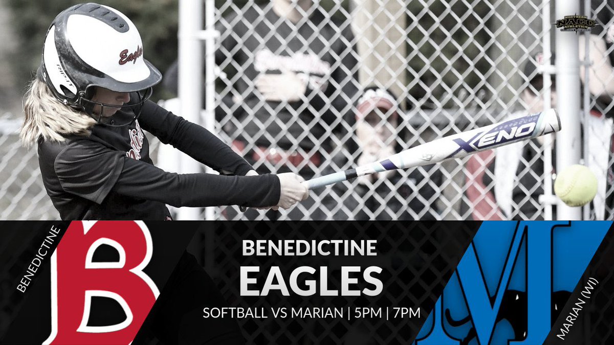 SB | GAMEDAY! <a href="/BenUSoftball/">Benedictine Softball</a> vs Marian starting at 5️⃣pm at the Complex! #HailBenU 🅱️🦅🥎