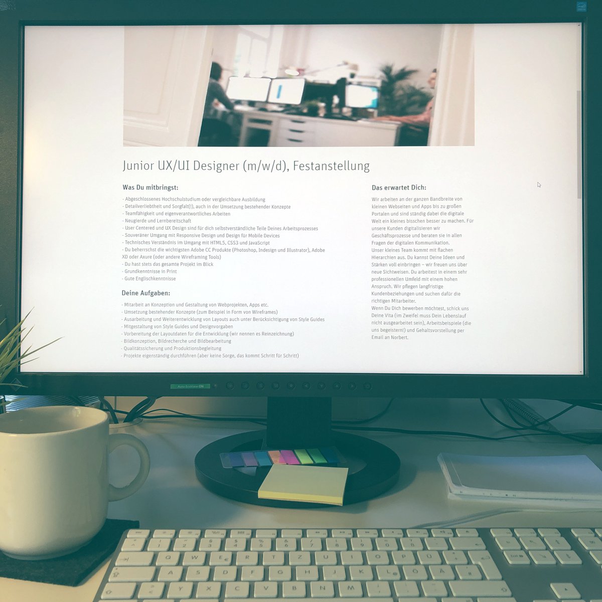 giinco's tweet photo. Noch schnell, bevor auch der Letzte ins Wochende verschwindet: Wir suchen einen UI/UX Designer
https://t.co/qgm6bIF3iH https://t.co/DWApzBDm0H