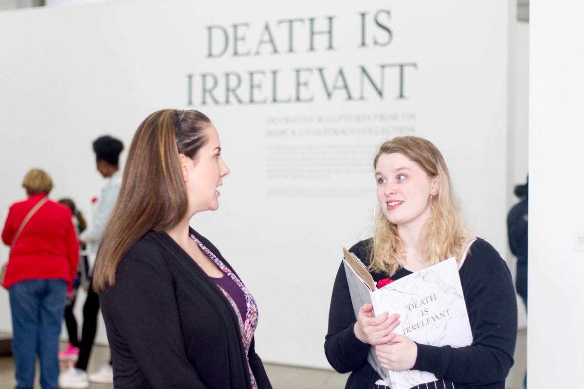 PeekskillCSD's tweet photo. On Wed. night, students enrolled in PHS' Young Docent program gave free tours of @hvmoca's current exhibition for the local community. Click here to read more: https://t.co/0DVypKjRmI  #Peekskillprde #Peekskilltogether #Art https://t.co/u1SiDi0nBL