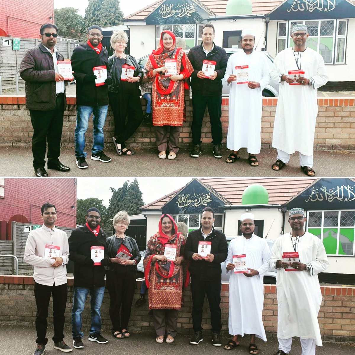 LabourCW's tweet photo. Fabulous responses from the congregation of South Bedford Mosque on Elstow road. Thank you to all the volunteers for joining Fouzia and Abu.

#Cauldwell #CauldwellWard #BedfordElections #LabourSelfie #LabourDoorstep #VoteLabour #WeAreLabour #Bedford #TeamCauldwell https://t.co/cG0pkGAW15