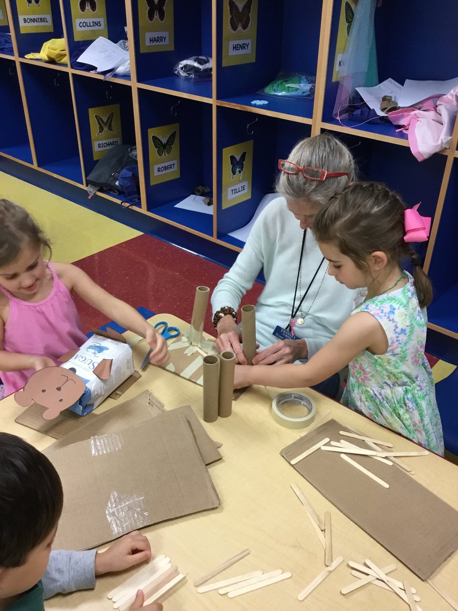 ELButterflies's tweet photo. The Butterflies tackling a STEAM challenge—building Baby Bear (a 4 lb bag of sugar) from “Goldilocks and the Three Bears” a brand new chair! #TrinityLearns #TrinitySTEAM https://t.co/VPJd0wIzqp
