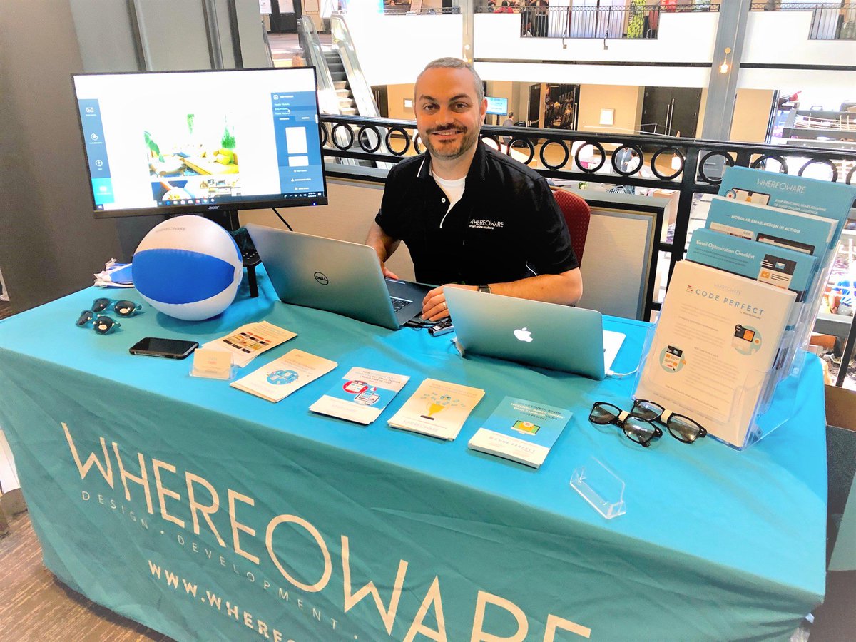 whereoware's tweet photo. Email is powerful! Oh, and not dead. 📧 We nerded out and explored the best and most innovative topics in #emailmarketing at #EEC2019, alongside our fellow sponsors and #emailgeeks. 🤓 Until next year! https://t.co/F2fwj0bv47