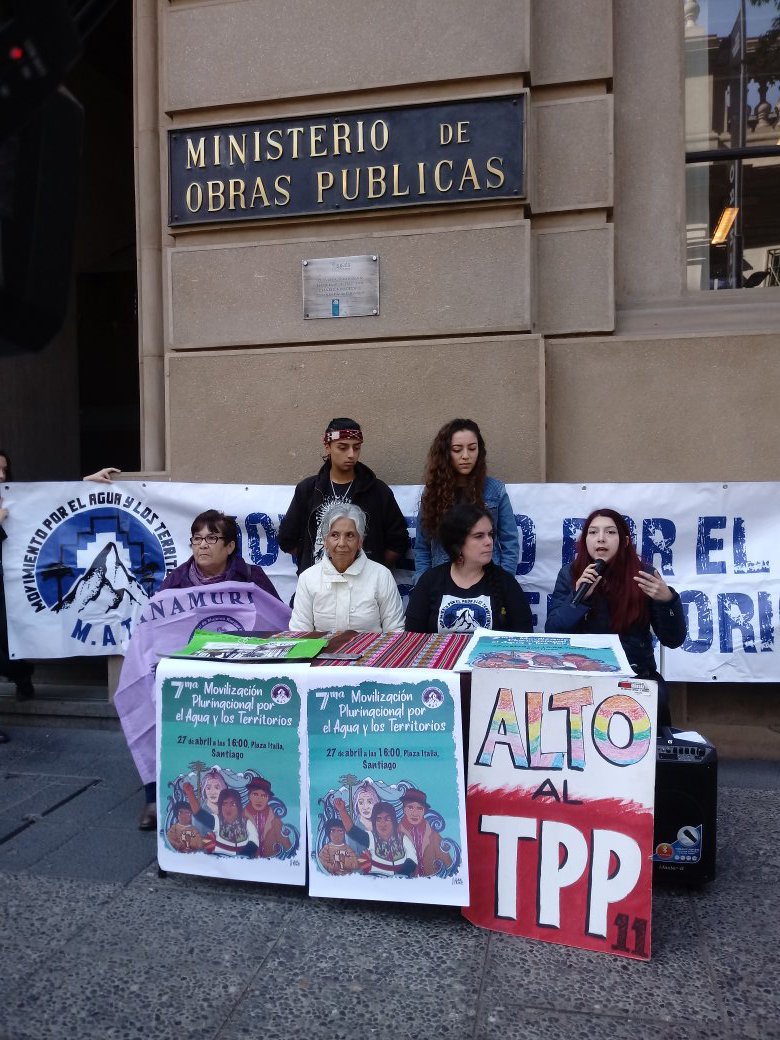 chilesintlc's tweet photo. Ahora| Punto de Prensa sobre 7ma Movilización Plurinacional por el Agua, los territorios y #NOALTPP11 

#AguaParaLosPueblos https://t.co/mi07FkKIhk