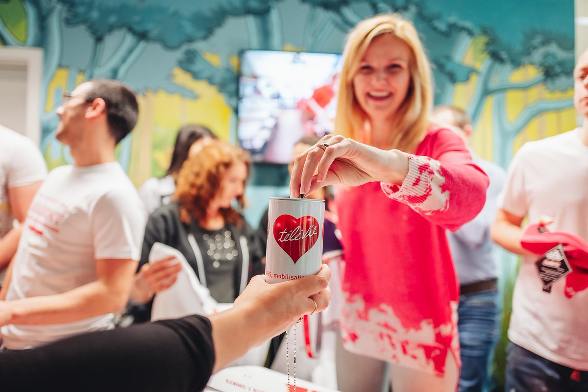 DoclerHoldingLU's tweet photo. Garage sale at #DoclerHQ benefiting @Televie2019 @televie!
#Televie #sharingiscaring #luxembourg #lifeatdocler https://t.co/W2SHN8UsDH