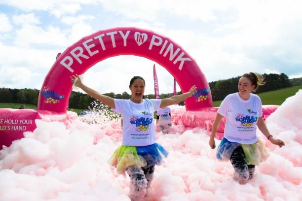 Good luck to everyone taking part in <a href="/bubblerush5k/">Bubble Rush</a> at #HarewoodHouse this weekend on behalf of <a href="/stgemmashospice/">St Gemma's Hospice</a>
tomorrow.  What a fab way to do fund raise for a wonderful cause with bubbles, foam and fun and cross the finish line with a big smile on your face!