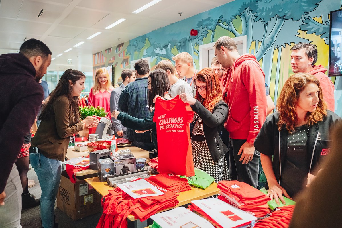 DoclerHoldingLU's tweet photo. Garage sale at #DoclerHQ benefiting @Televie2019 @televie!
#Televie #sharingiscaring #luxembourg #lifeatdocler https://t.co/W2SHN8UsDH