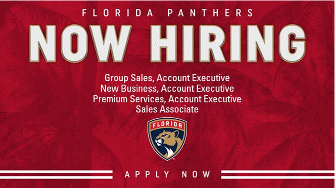 FlaPanthers's tweet photo. Join our Territory! 

Visit https://t.co/LQLD7UbURA to browse open positions. https://t.co/xbY4Kg5jfs