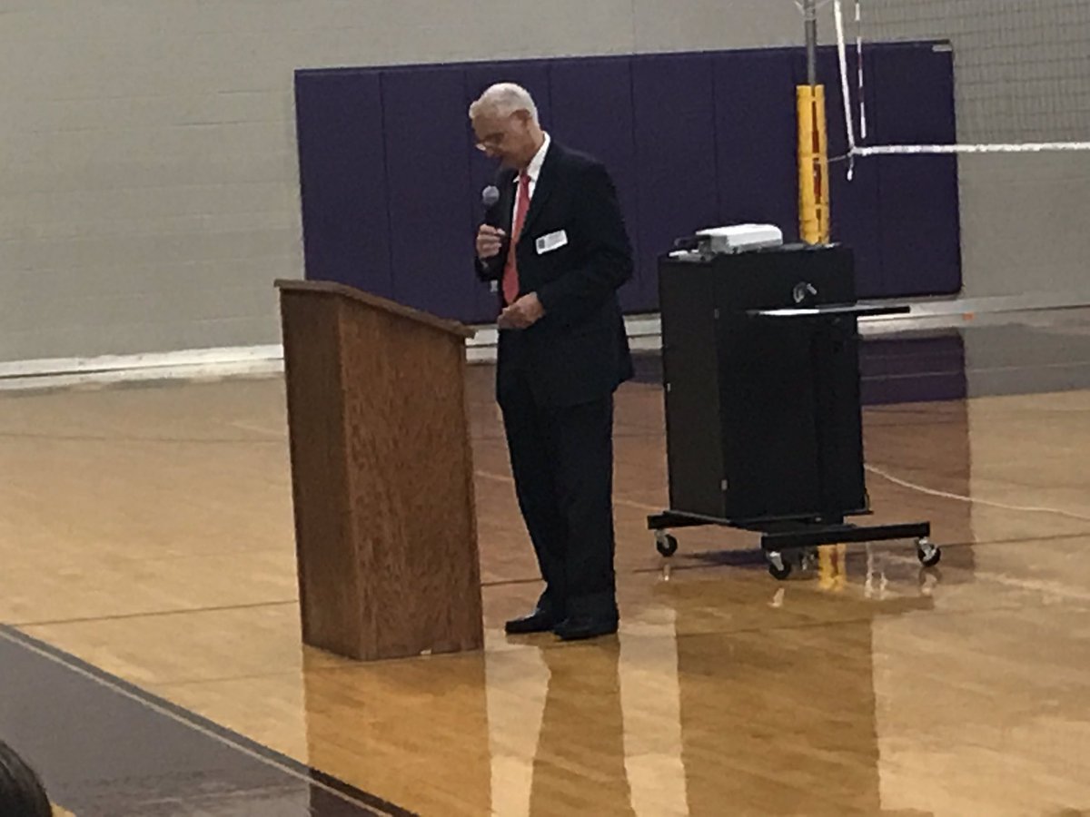 What a blessing to have Mr. Van Den Berg, Holocaust survivor, share his story with our 8th grade students today and provide a real world connection to The Diary of Anne Frank.