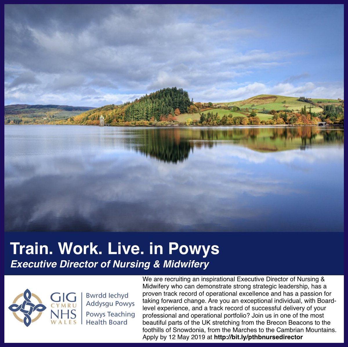 PTHBhealth's tweet photo. We are recruiting an inspirational Executive Director of Nursing &amp; Midwifery who can demonstrate strong strategic leadership, has a proven track record of operational excellence and has a passion for taking forward change.

Apply by 12 May 2019 at https://t.co/vBnDJJrUSB https://t.co/r1cQQRU5R7