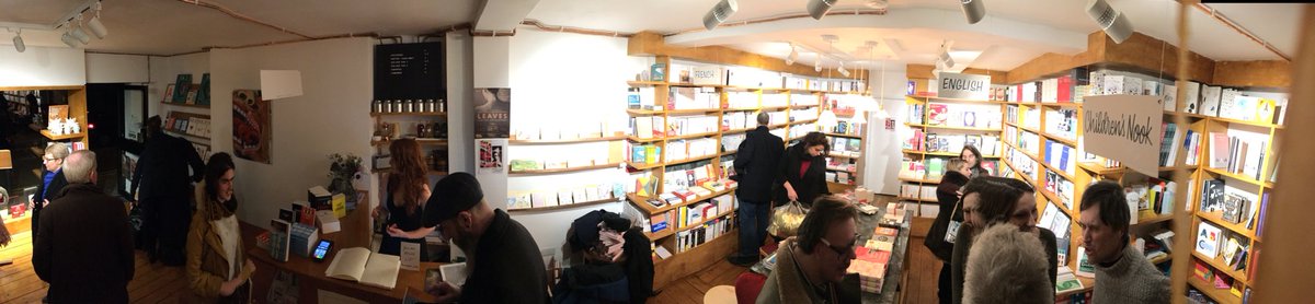 Sad that French/English bookshop <a href="/_caravanserail_/">Caravansérail</a> is closing today. Such a shame that a fantastic establishment run by great people has difficulty achieving viability. Laura and Anne have done a great service to languages and translation, putting on fantastic events. 1/