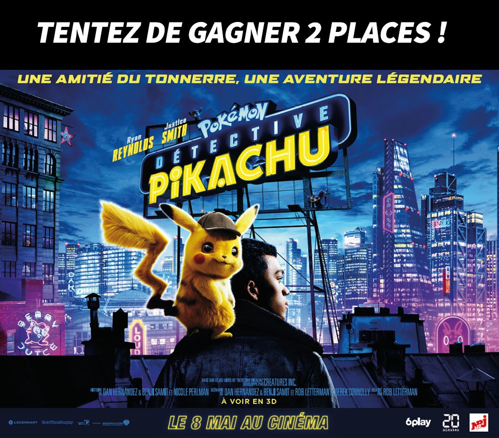 NintendoFrance's tweet photo. [CONCOURS 🎁] Envie de voir un détective du tonnerre en action ?
👉 Tentez de gagner 2 places en retweetant ce tweet et en tweetant en-dessous avec un émoji éclair ⚡️ et le hashtag #DetectivePikachu  !

Fin du concours : lundi 6 mai 23h59
Règlement : https://t.co/TPy8HF3R24 https://t.co/1jdNQFz3wD