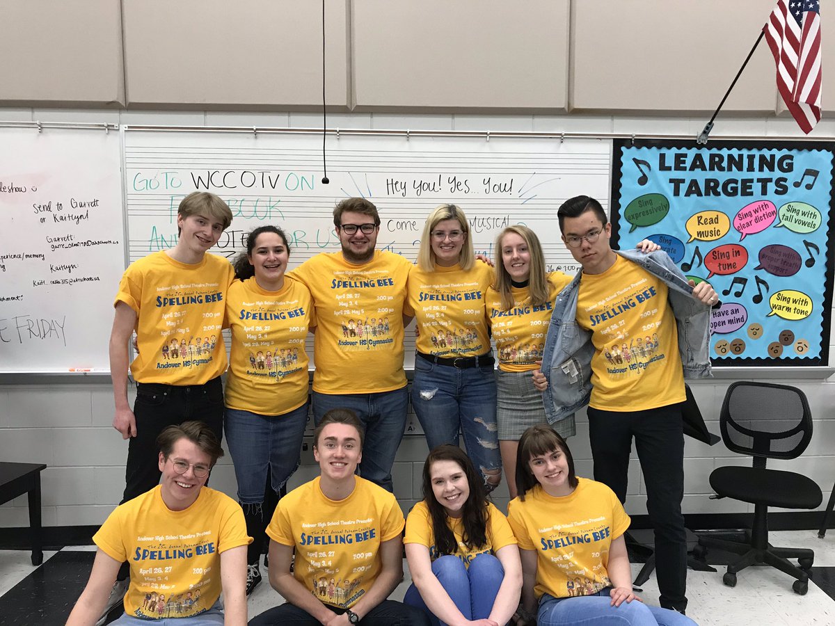 Go check out our Spring Play our on by @andovertheatre this weekend and the next tickets are 3$ for students tonight so go support! More info on the theatre twitter page