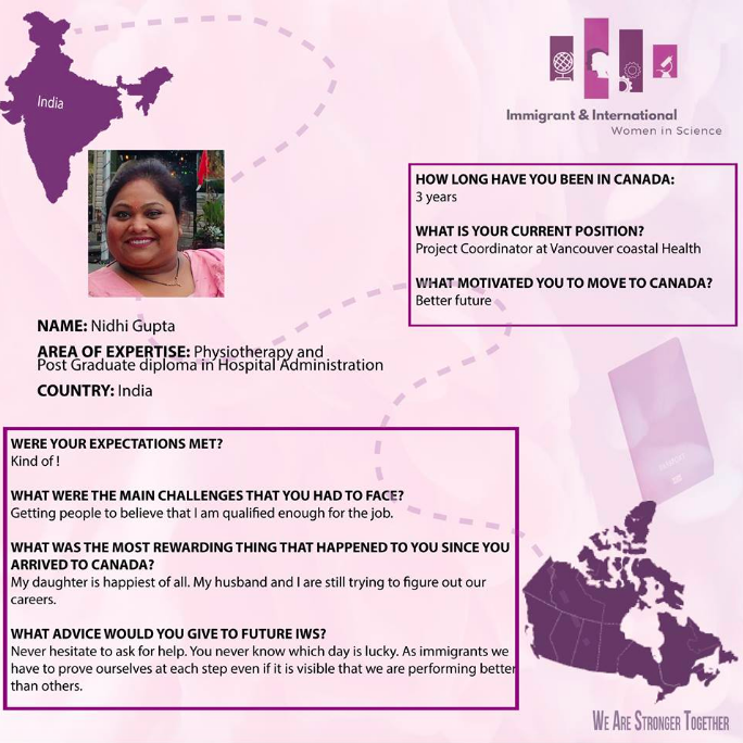 IWS_Network's tweet photo. This month we are pleased to introduce a member of our #IWSNetwork: 

Nindhi Gupta 

#Highlights #StrongerTogether https://t.co/7E9WwTrFrn