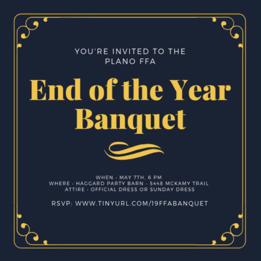 Have you RSVP’d for the banquet? tinyurl.com/19ffabanquet