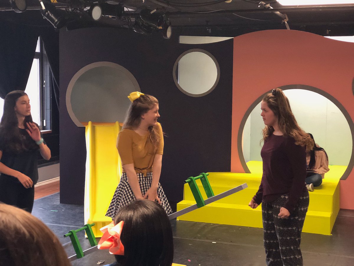 The freshman cast of Junie B. Jones rehearsed for the first time on their amazing set today! 11 Days Till Opening