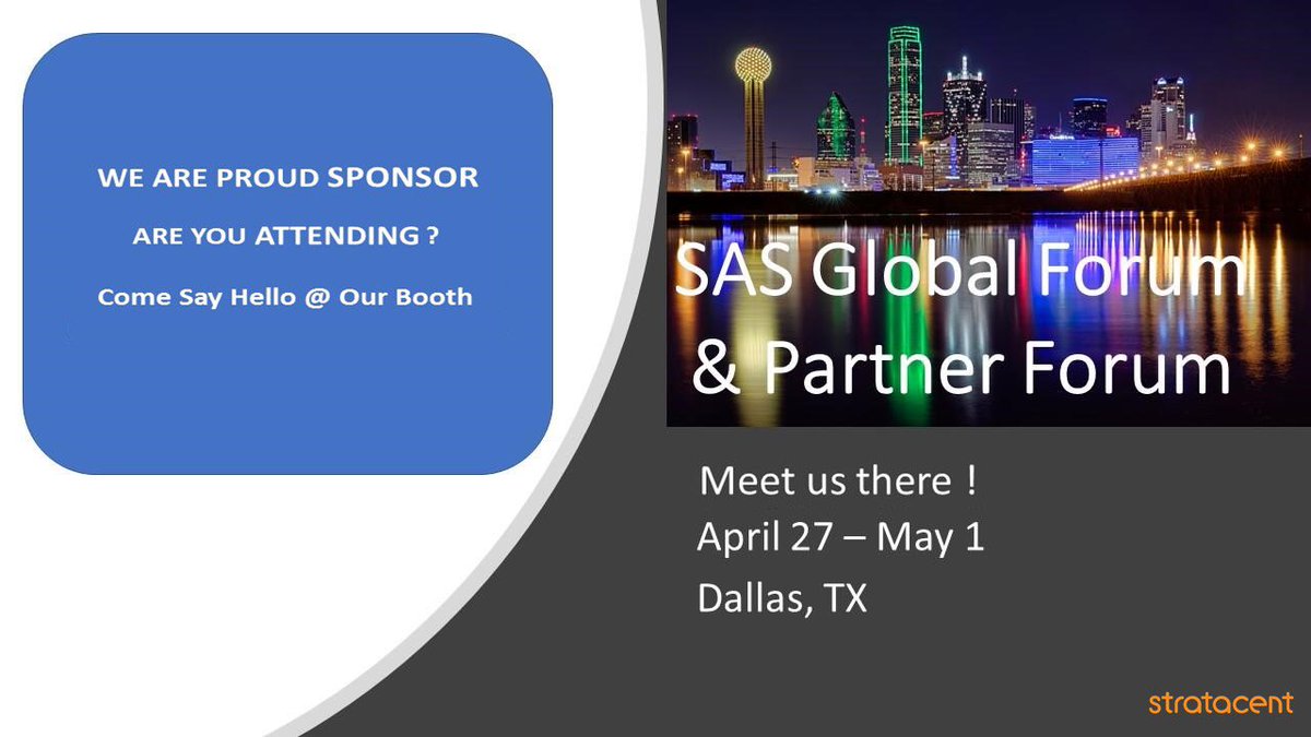 We are excited to be a proud sponsor of #SASGF! If you are attending make sure to stop by our booth to say hello!