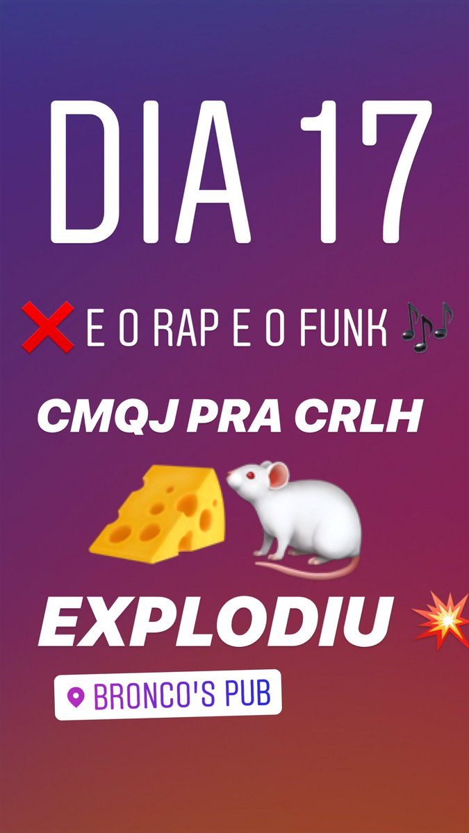 CMQJVR's tweet photo. - E O RAP E O FUNK 🎶💥🧀🐁’ @thatatourinho https://t.co/nlyLq0ZmY4