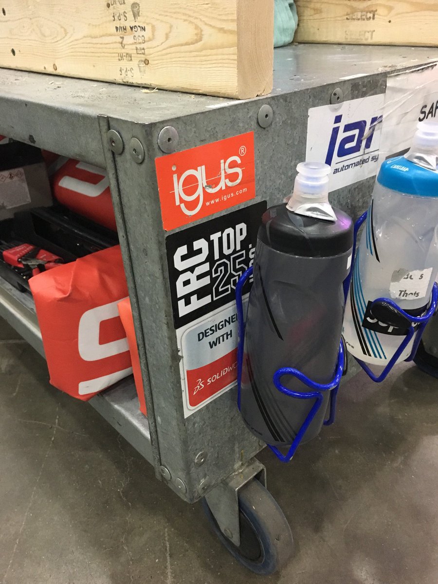 An old school FRCTop25 sticker spotted on the <a href="/frc2056/">OP Robotics</a> robot cart! Did you catch the Behind the Bumpers we did with them on @FirstUpdatesNow at the Detroit Championship? Watch here at youtu.be/JlKwRAvDue8 !