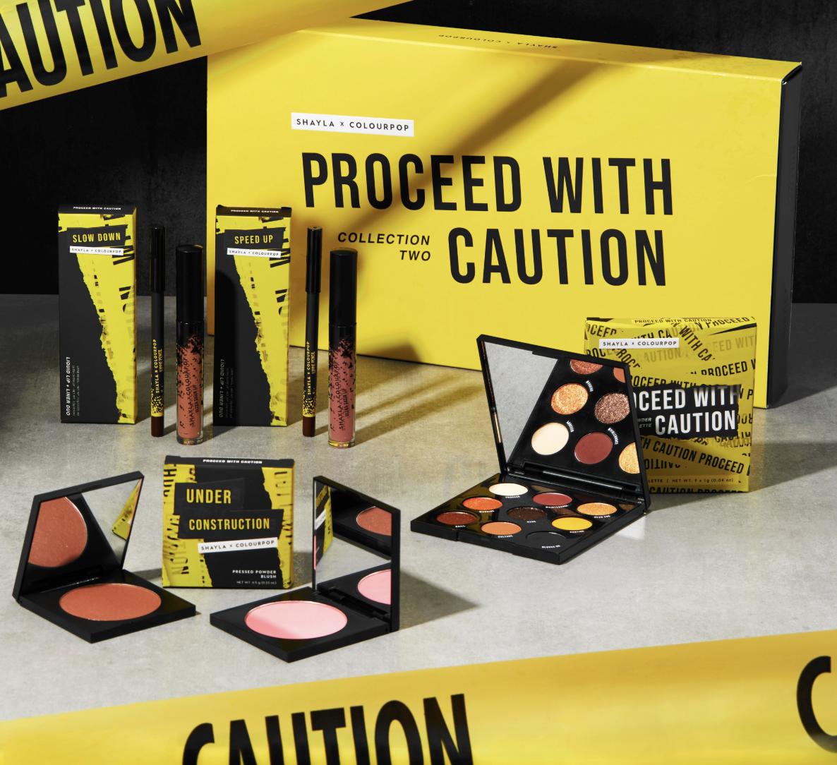 🚧 #ShaylaxColourpop Giveaway 🚧 FRI-YAY is here, that means it's giveaway time! We are giving away @MakeupShayla's Proceed with Caution PR collection to 2 lucky winners! To Enter: 🚧 Follow @ColourPopCo 🚧Like & RT