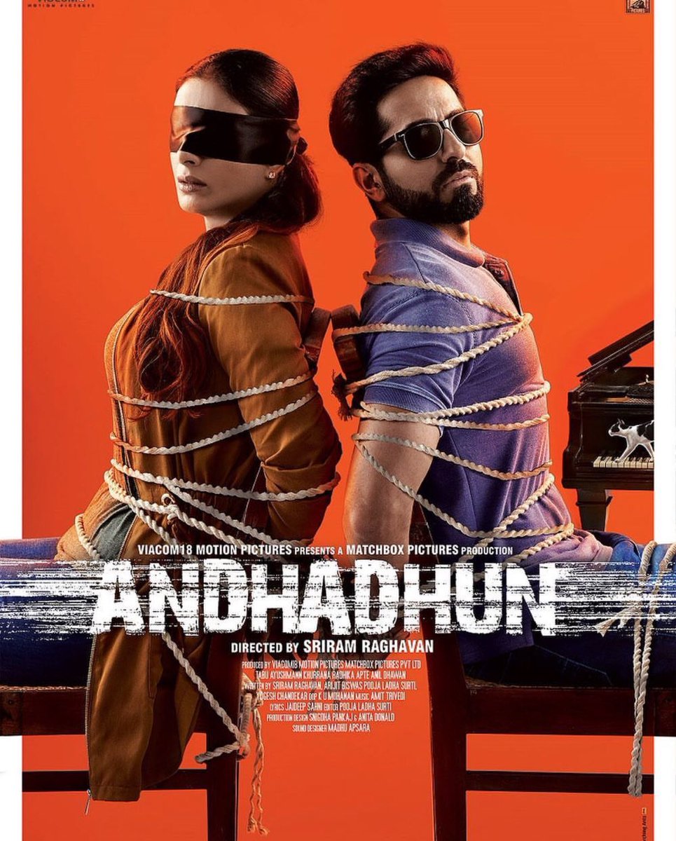 BAŞARI ! 2018 yapımı Andhadhun filmi Çin gişesinde oldukça tutuldu🎥 Başrolde Tabu ve Ayushmann var. #Tabu #ayushmannkhurrana #AndhaDhun #BollywoodNews